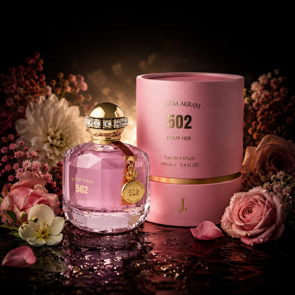 502 Floral Perfume for Women - Pink Glass Bottle | Alcohol-Free