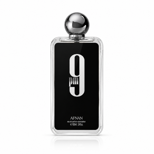 9 PM by Afnan Perfume for Men 100ml – Long Lasting Oriental Fragrance, Black Bottle EDP