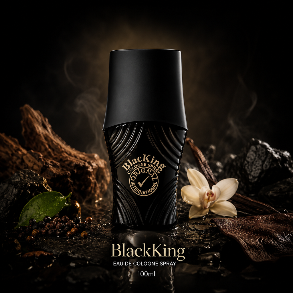 Black King Eau De Cologne Spray for Men 100ml – Long Lasting Oceanic Fragrance
