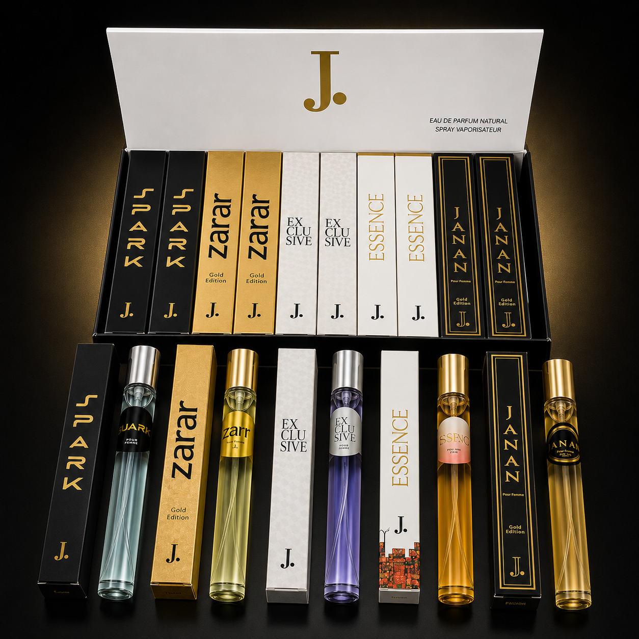 Pack of 5 Pocket Perfumes 35ml – Long Lasting Unisex Fragrance Gift Set | Noiraux