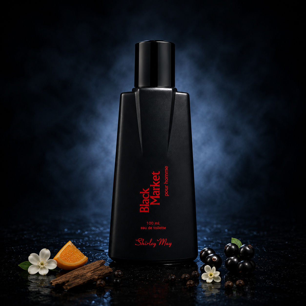 Shirley May Black Market Perfume for Men 100ml - Long Lasting Fruity Woody EDP